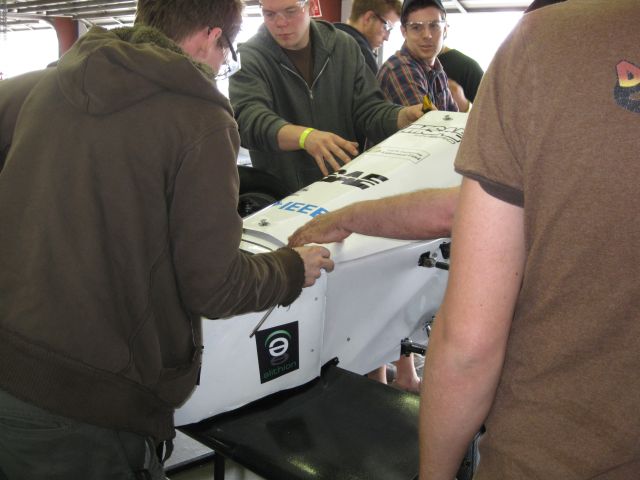 Elithion logo on Manitoba race car